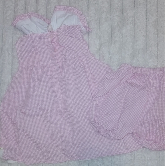 Vintage Gingham Dress with Floral Embroidery - Picture 3 of 5